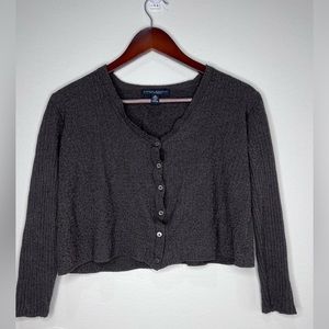 Banana Republic Women's Silk Cashmere Cropped Cardigan Size M